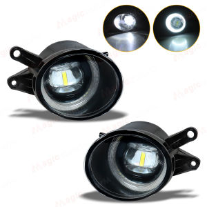 Car LED Lens Fog Light with Angel Eye Daylight DRL For Audi A4 B6 Sedan 2001-2005 Front Bumper Lamp Daylight 8E0941700 8E0941699