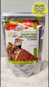 Kicau Mart Pakan Makanan Harian Burung Branjangan Voer Pur Mini Pellet Daily Insect Blend With Vegetables Hw Lark Reguler Kicau PBIBKHW1