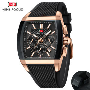 AOKULASIC | MINI FOCUS New Fashion Quartz Watch for Men Date 24 Hours Display Sports Mens Watches Top Brand Silicone Strap Wristwatches 0628
