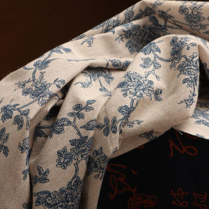 Vải Tranh Trang Trí Màn Hình Tranh Tranh Mực Trắng Vải Tranh Màn Hình Vải Bàn Thảm Bàn Vải Mềm Mại Cao Su Phong Cách Trung Hoa