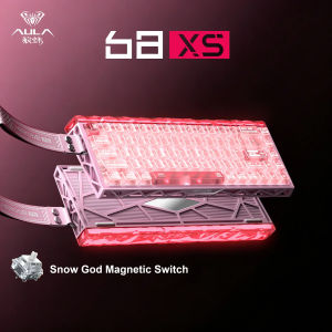 AULA | AULA HERO68 XS Magnetic Keyboard Hall Effect 65 Percent Layout Dual 8K Rapid Trigger 0.005mm RT RGB Tri Mode Gaming Keyboard