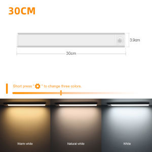 USB Charging LED Mirror Light Vanity With PIR Sensor Motion DetectionRigid Bar Lamp Stick on Bathroom Mirrors Lighting Dedicate