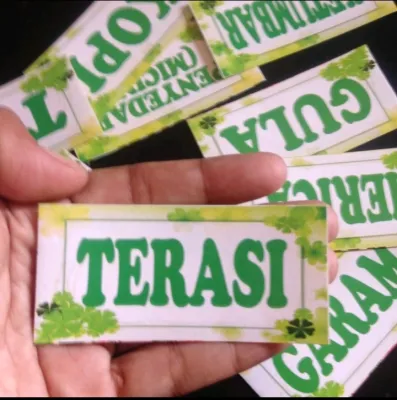 STIKER BUMBU DAPUR WATERPROOF ANTI AIR DAN MINYAK