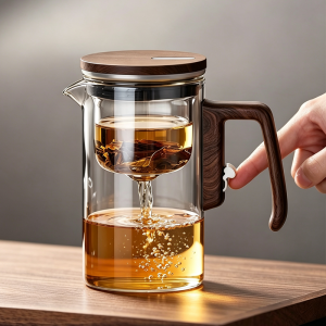 YIHUTEA | Magnetic Opening Tea Water Separation Thickened Heat-Resistant Easy-use Tea Pot