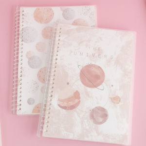 Cute Fresh Simple A5 Crystal Clip Notebook B5 Removable Notebook Natural Style Hard Cover Writing Universal Notebook for Students And Office