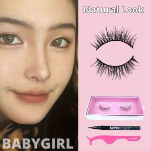 BOXYBAE Fake Eyelashes [Medium Look - Single/Set] Soft Premium Silk Eyelash