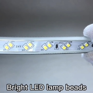 Led Strip ánh sáng ngoài trời không thấm nước 220V Led String ánh sáng phòng kết nối trần trang trí 2 pin phòng ngủ phòng khách nhà bếp quầy bar bên không thấm nước IP67 DIY chế độ trang trí