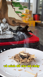 Dăm trầm hương cao cấp (tặng than) dùng xông nhà tẩy uế tân gia khai trương - Xưởng Mộc Việt