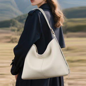 BEEP | Leather Hobo Tote Bag