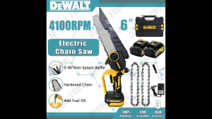 Dewalt 6 Inch Cordless Chainsaw Portable Electric Chain Saw rechargeable Pruning Saw Cutter dewalt electric chain saw hand chainsaw portable chainsaw rechargeable