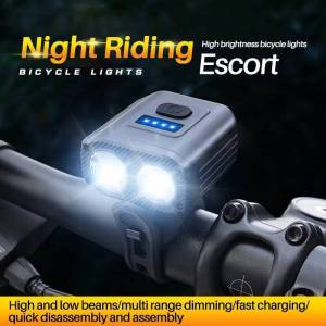 ESLNF Road Waterproof Bicycle Lumens MTB Lighting Equipment Headlights Riding Bike Lights Night Outdoor 550 ABS