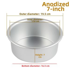 Non-Stick round Cake Mold Fixed Bottom for Oven Cheese Baking Utensils Aluminum Alloy Chinese Style Baking Tools