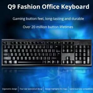 Q9 Bàn Phím Duy Nhất USB Miệng Vuông Kinh Doanh Văn Phòng Nhà PS2 Lỗ Tròn Có Dây Máy Tính Để Bàn Máy Tính