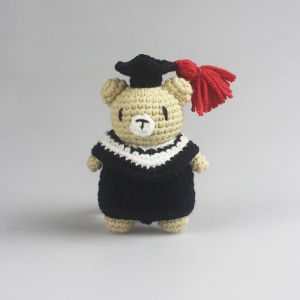 Handmade Graduation Gift Dolls for Men And Women Creative Crochet Yarn Bachelors Robe Dolls Festive Creative Gifts