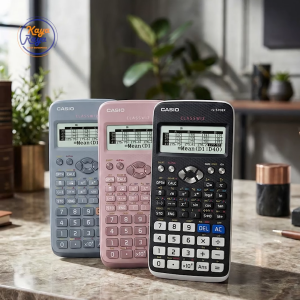 552 function FX-570EX Scientific Calculator with Hard Case LCD Dot Matrix and AAA Power