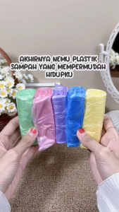 MGHL0772 Kantong Plastik Sampah 1 Pack Isi 5 Roll Kantong Plastik Sampah Non Tali