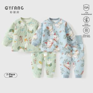 CAIYINGFANG | Cotton-padded Thermal Underwear Set