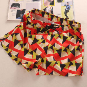 Retro Striped Mens Beach Shorts Quick Dry Casual Sports Loose Running Swimming Trunks Japanese Style Youth Trendy