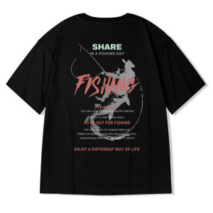 Loose Cotton American Style Short Sleeve T-Shirt Men Summer Casual round Neck Couple Matching Big Size Half Sleeve Tee