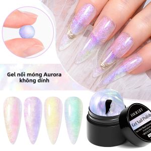 Sơn Gel Móng Tay Màu Tím Aurora FOUR LILY 8ml Không Dính Làm Móng Giả Gel Xây Dựng Acrylic Sơn Gel UV Giữ Màu Lâu Dài Dành Cho Nghệ Thuật Làm Móng