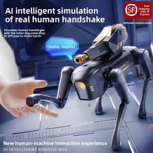 Smart AI Remote Control Robot Dog Toy Birthday Gift Pet Programming Electric Water Bullet Shooting Voice Control Animal Toy