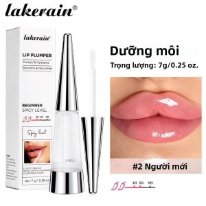Dầu Dưỡng Môi Làm Đầy Môi Lakerain Hàn Quốc 0.15oz Dưỡng Ẩm Bóng Mượt Trong Suốt Không Dính Hiệu Quả Tức Thì Quà Tặng Chăm Sóc Môi