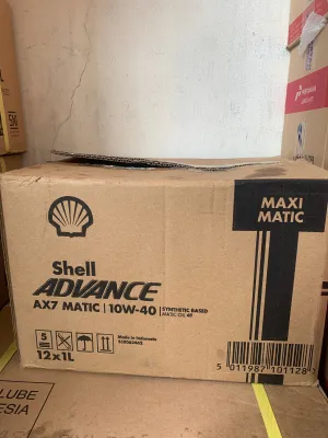 Oli shell Ax7 Matic 1Liter 10w-40 perdust isi 12botol