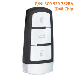 KEYECU 3C0959752BG 3C0959752BA Remote Key Fob for Volkswagen Magotan Passat CC B6 2009-2013 434MHz ID46/ ID48 3C0 959 752BA/ BG
