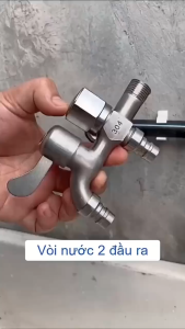 Vòi nước hai đầu vòi nước hai van được thiết kế đặc biệt để sử dụng thuận tiện cho máy giặt