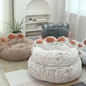 🐱🐶Large Universal Pet Bed | Ultra-Soft Plush Fleece | Fully Washable | Adorable Cozy Bed for Cats & Small/Medium Dogs