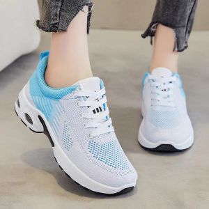 Running Shoes For Woma Jogging Shoes For Lady Lightweight Sport Shoes Black Rubber Mesh Breathable Fashion Sneakers