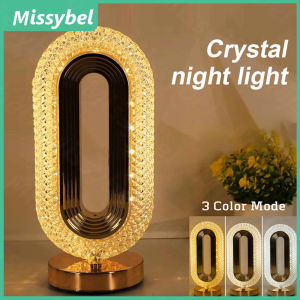 Crystal diamond LED desk lamp bedside touch dimming control bedroom decoration bar USB power bank modern LED light home atmosphere night light decoration gift