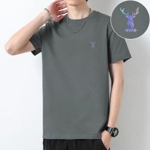 Áo Thun Cotton Nam Mùa Hè Mới Của Bannix Blue Áo Thun Tay Ngắn Cổ Tròn in Họa Tiết Động Vật Phong Cách Mỹ Thường Ngày