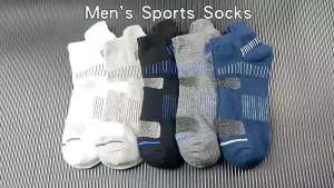 5/10Pairs Ankle Socks Men Athletic High Quality Fitness Sport Running Socks Breathable Mesh Casual Short Socks Striped New