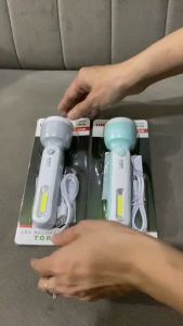 Luby Lampu Senter LED Super Terang L-8916 5W + 1W COB LED Super Terang Rechargeable