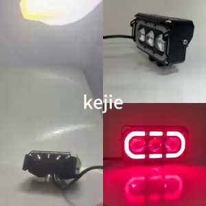 RGB Lampu Tembak Laser SQL 2/3 Mata Plus Devil dan Senja Full Alumunium Waterproof Sangat terang 200w 20000LM DC 9-85V Premium/FOGLAMP 3 MATA/Super Terang Full Aluminium Putih Kuning