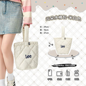 Lee Cloud Bucket Bag Womens Handbag Large Capacity Commuter Tote Single Shoulder Bag Casual Leisure Shopping Bag