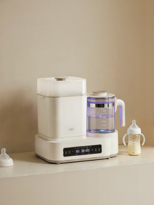 OIDIRE | Temperature Stable Glass Water Kettle Sterilizer Baby Bottle Use
