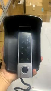 Hộp Inox che mưa che nắng cho khóa cổng thông minh mặt ngoài