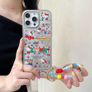 Cartoon KT Cat Dipped in Gold Plating Silicone Phone Case for Apple 17 iPhone 16 pro Max New Model 15 Cute Design 14 Anti-Fall