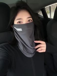 WRELS | Summer Bandana Scarf Sunscreen Ear Loop UV Protection Outdoor Face Covers Ice Silk Cooling Breathable Cycling Face Masks