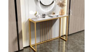 Modern Nordic Console Table: Sleek Design & Versatile Functionality