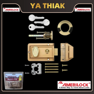AMERILOCK Night Latch – Heavy-Duty Security Door Lock AL-564
