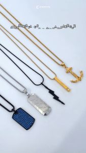 Emrys Liontin Set JARVIS GEN II: Kalung Titanium Anti Karat untuk Pria & Wanita