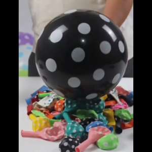 ส่งจากไทย ลูกโป่งลายจุด 12 นิ้ว หนา2.8กรัม Wave Point Helium Ball แฟนซี balloon ตกแต่ง 1 ชิ้นหลากสี