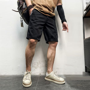 11634 Summer American Retro Youth Trendy Shawn Yue Minimalist Washed Cotton Casual Sports Cargo Shorts