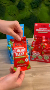 Office Pantry The Only Bean Crunchy Roasted Edamame Beans (26g x 16 packs) Vegan Snack High Protein