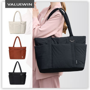 Ladies Large Capacity Shoulder Bag Laptop Case 15.6 16 inch Multi Pocket Lightweight Travel Handbag Shockproof Laptop Tote Bag