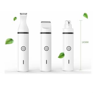 Kemei 3 trong 1 bộ dụng cụ chải chuốt cho thú cưng cho Chó Paw Cắt Móng Tay Máy mài chân lông mèo Tông đơ cắt tóc tông đơ điện dao cạo