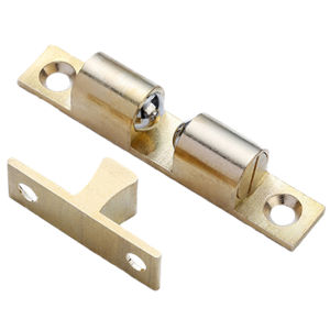 Door Suction Bead Clasp Double Spring Steel Ball Catch Latch Adjustable Closet Tension Latch For Furniture Cupboard Cabinet Door